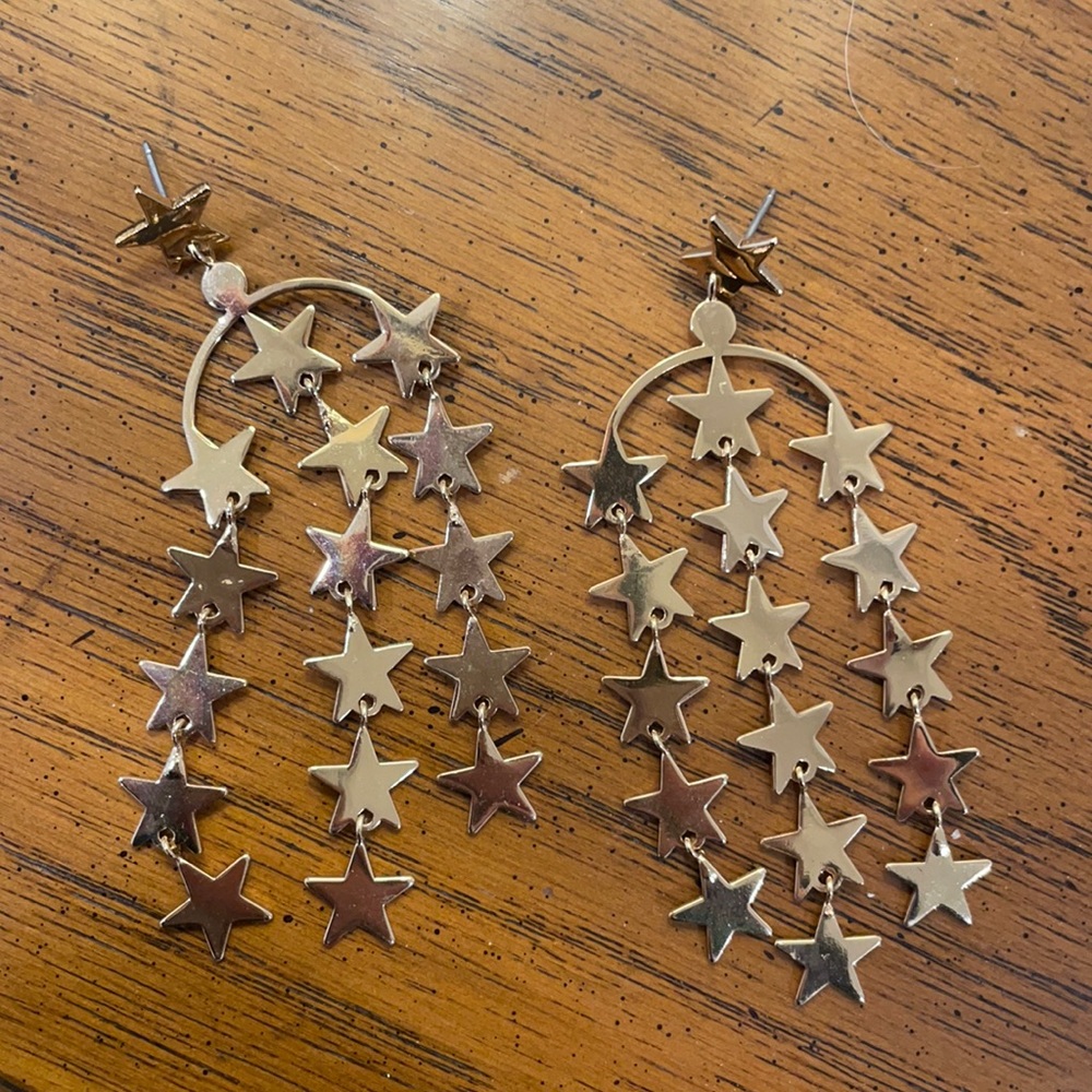 J. Crew Star Dangle Earrings